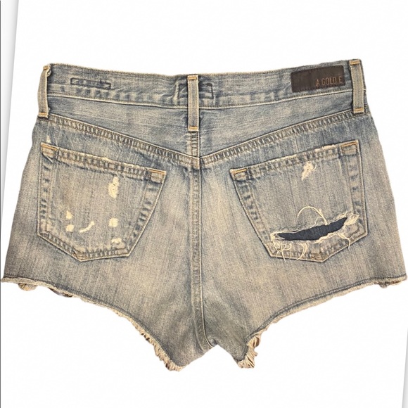 AGOLDE “Parker” Distressed Jean Shorts size 24 - Picture 4 of 5